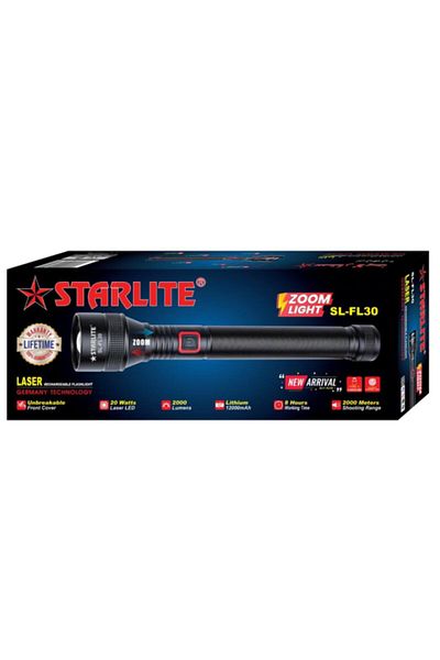 Generic STARKLITE Rechargeable Zoom Flashlight, 2000 Lumens, 2000M Beam, 12000mAh Battery