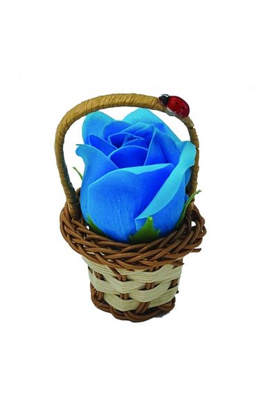 dalimag Aranjament floral cos decorativ floare, mic, albastru deschis