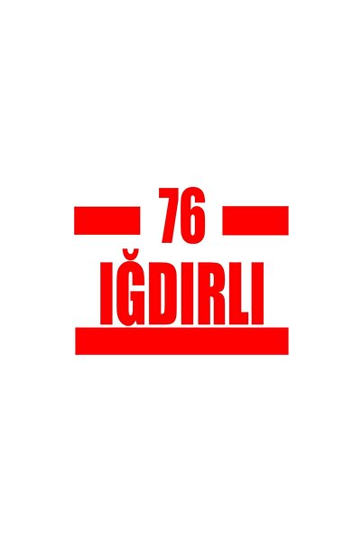 Reysa Tasarım 76 ملصق سيارة مدبب مقاس 17×17 سم باللون الأحمر