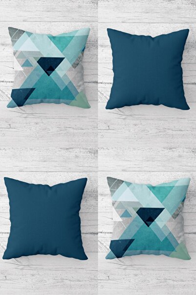 MENTEŞ HOME Геометричний трикутний візерунок, прихована блискавка, чохол для ...