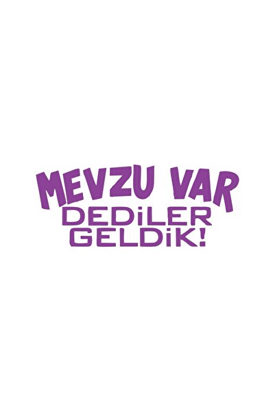 Reysa Tasarım They Said There Was a Law We Came Car Sticker 17X17 cm Purple