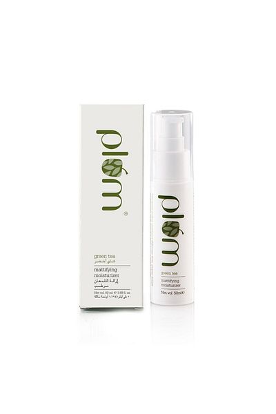 PLUM Green Tea Mattifying Moisturizer 50 ml | Oil-free, Lightweight Face Hydrator