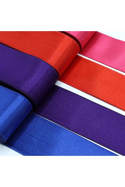 LAYLAEVENTS Red Satin Ribbon 4 cm -10 Mt X2 Pcs -Bundle, Dowry Decoration Ribbon