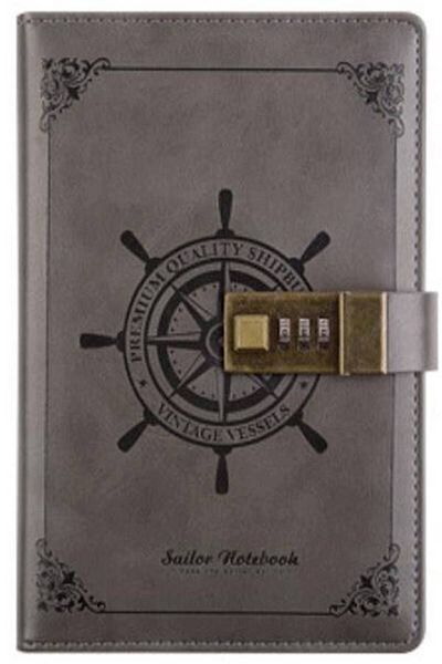 Generic دفتر يوميات الطالب الكلاسيكي من Lock Vintage Diary