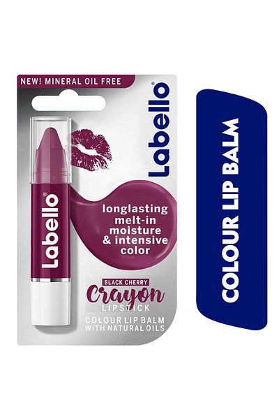 LABELLO Lip Balm Black Cherry 3g – Moisturizing Care with Natural Oils
