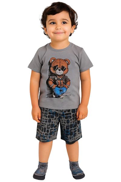 Kerimino Bear Cotton Combed Cotton Men's Shorts Suit