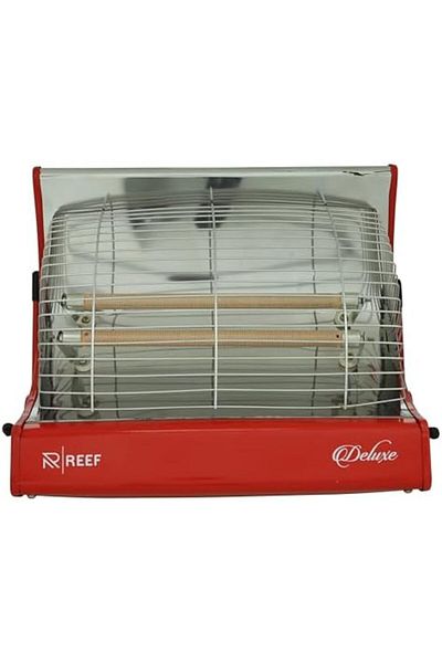 Reef Room Heater, Two Tubes Heating Element, Electric Portable Heater for Room, 1500W