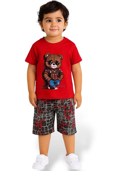 Kerimino Bear Cotton Combed Cotton Men's Shorts Suit