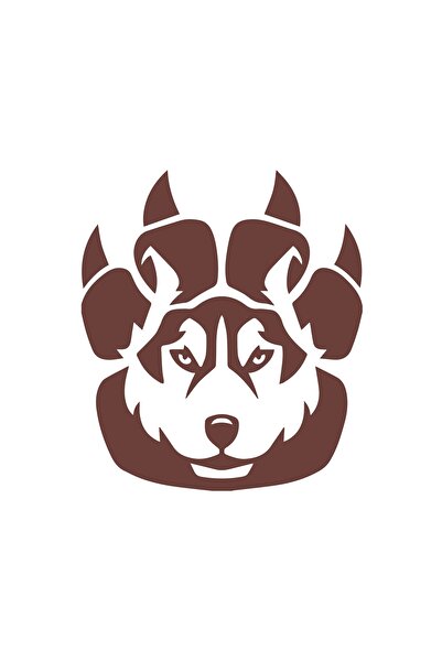 Reysa Tasarım ملصق ويلد كورت مقاس 17x17 سم بني