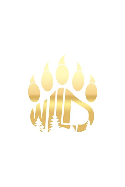 Reysa Tasarım ملصق وايلد 17x17 سم ذهبي