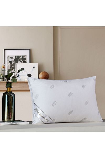 Beroea Home Luxury of Hotel Quality Bed Pillow, breathable cotton 100%, Size 75x50 cm, 1700 gm Fill Down Pillow