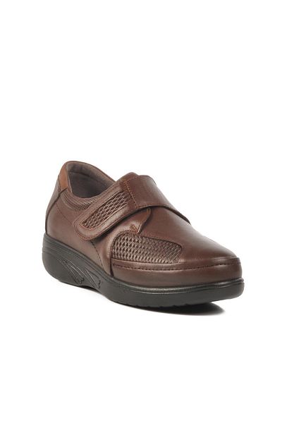 AYAKMOD Brown Genuine Leather Women's Casual Shoes 42633 Z