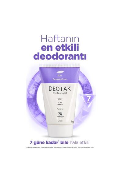 Deotak Soft Hassas Ciltler Için Krem Deodorant 35 ml 78kj45hg2f3d