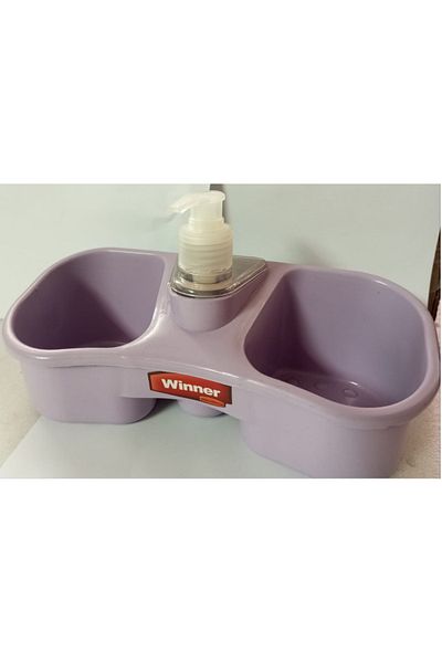 Generic 2قطعة مضخة صابون بلاستيك بحوضين
