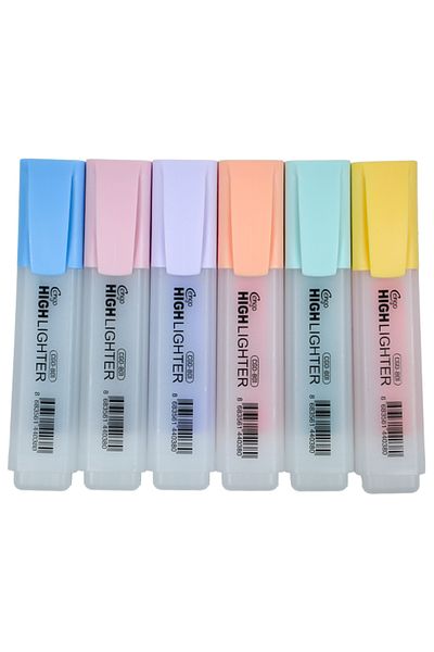 Cengo Set of 6 Highlighters Candy Colors Cgo801