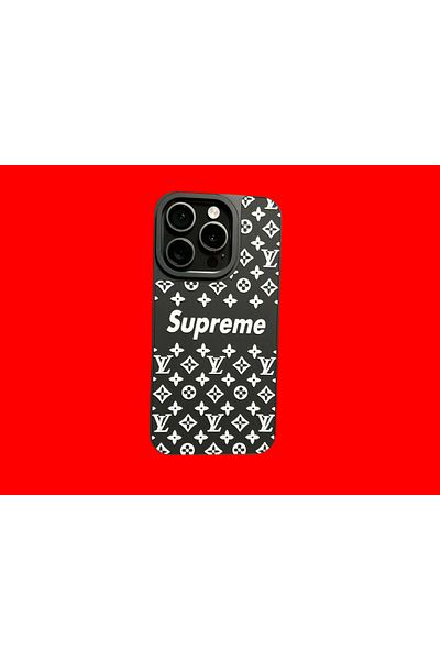 Supreme Phone case compatible with iPhone 15 PRO MAX SUPREME, black and white