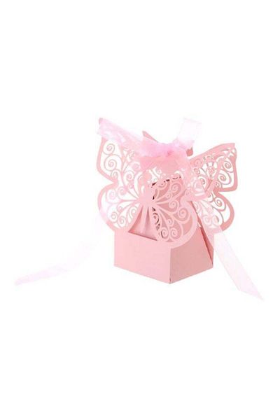 Generic 20-Piece Butterfly Elegant Candy Boxes Pink 11x8.5x4centimeter