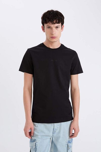 DeFacto Men's T-Shirt D5566Ax/Bk81 Black