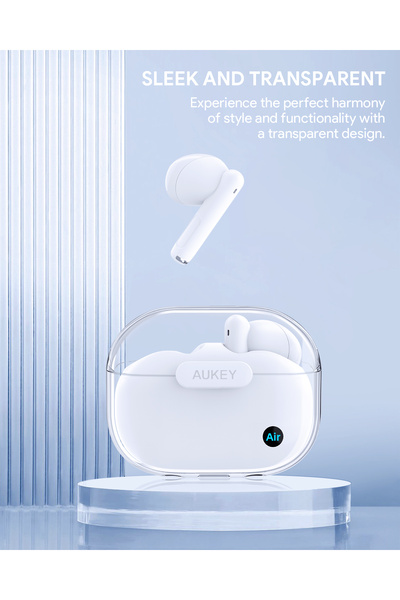 AUKEY Ep-m2 Move Air True Wireless Earbudss, Bt 5.3, Ipx4 Waterproof, 20 Battery Life, , Wh