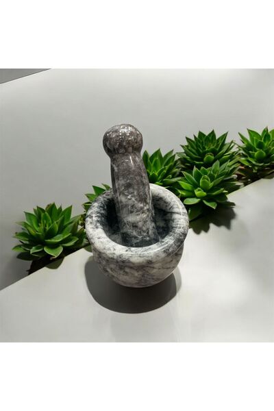 AURA STONE AuraStone Oniks Doğaltaş Siyah Havan