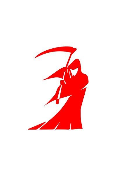 Reysa Tasarım ملصق السجناء مقاس 17×17 سم باللون الأحمر