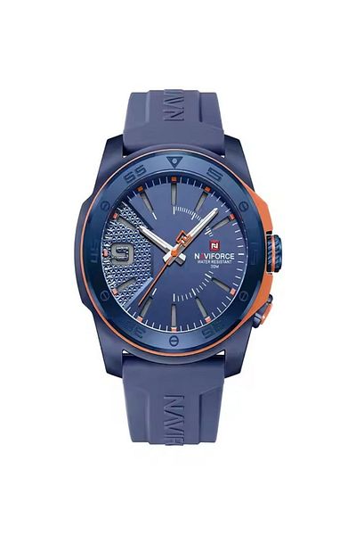 Naviforce Sport Watch for Men Waterpoof Shock Resistance Quartz Luminous Watches with Silicone Strap