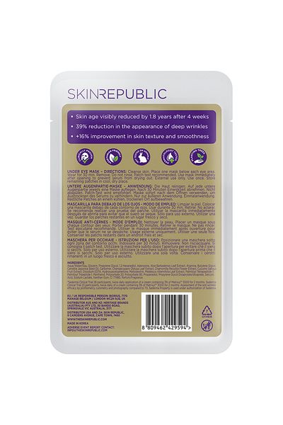 Skin Republic Matrixyl™ 3000 3% Under Eye Patch (2 PAIRS) with Peptide Complex