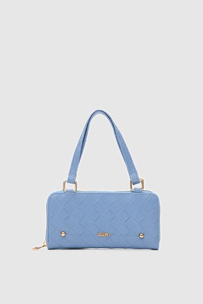 Honorius Women's Large Size Handbag Crossbody Bag Wallet Blue