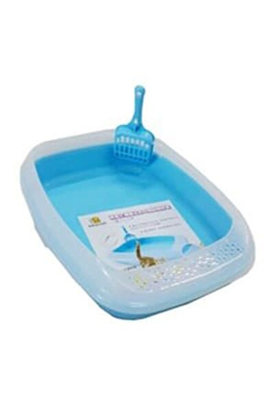 NUTRAPET صندوق فضلات القطط الصغير أزرق 46*36.6*11 سم