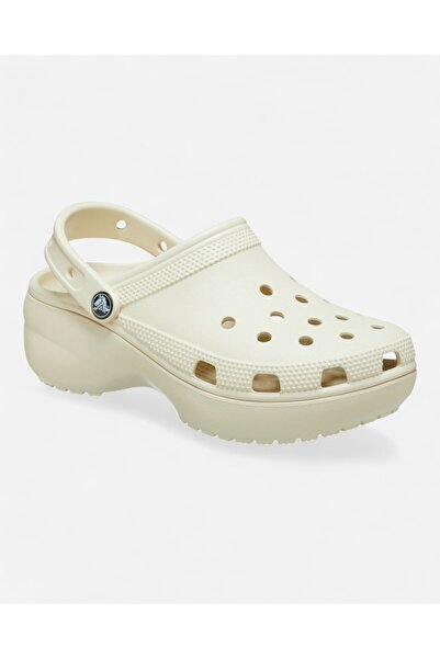 Crocs Classic Platform Clog W Kadın Krem Terlik 2067502Y2