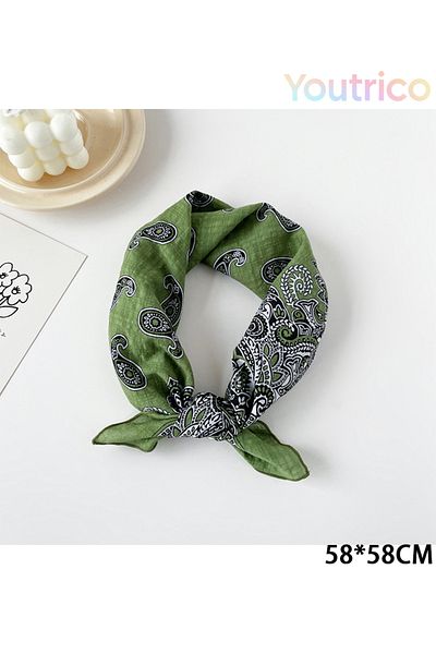 Youtrico Silk Scarf 58cm Spring New Versatile European American-Korean Styles