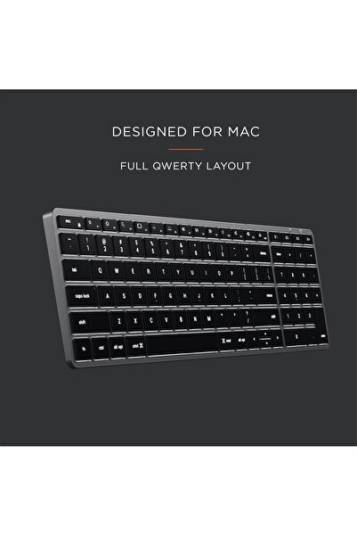 Satechi Slim X2 Bluetooth Backlit Keyboard With Numeric Keypad – Illuminated Keys & Multi-Device S