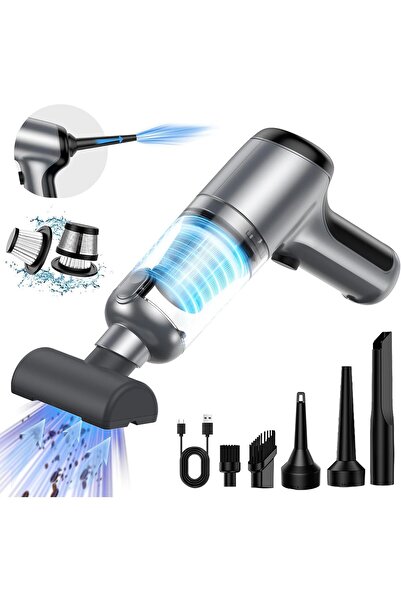 Coverzone Araba Süpürgesi Kablosuz,3'ü 1 Arada Şarj Edilebilir Süpürge,18000 ...