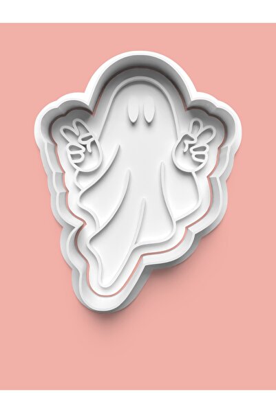 AKTASTORE قالب بسكويت على شكل شبح وقالب عجينة السكر 0417-1