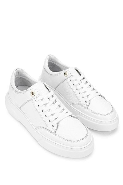 Tamer Tanca Women's Genuine Leather White Sneakers & Sports Shoes
