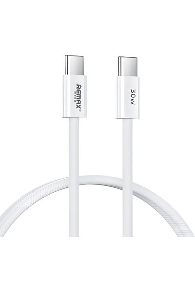 Remax Mena USB C Cable 30W 1M, USB Type C to C Cable, Fast Charging PD Cable Compatible for Galaxy S