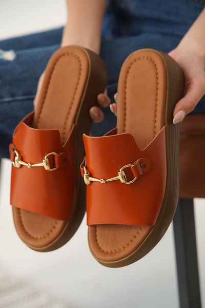 Zerenyus Nelly Premium Tile Genuine Leather Slippers