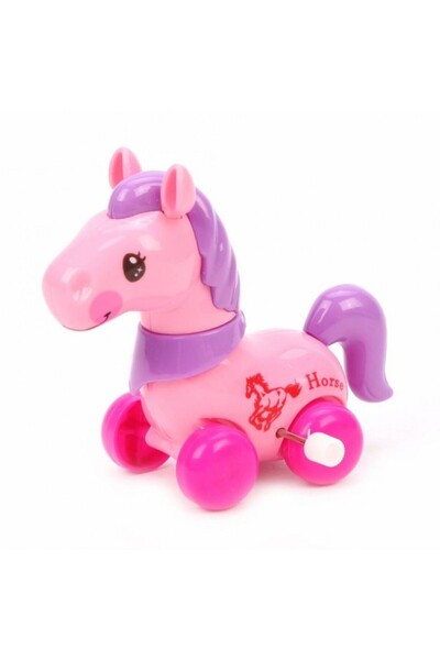 dalimag Jucarie interactive Calut pentru copii, 10 x 9 cm, cheita pornire, ROZ