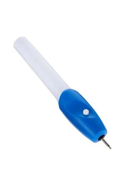 dalimag Engraving Machine Type Hand Engraver, Metal, Wood, Glass, Blue White, 17 x 3 x 3 cm