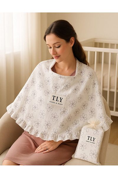 Tly Home Textiles Puset Cover & Breastfeeding Bib