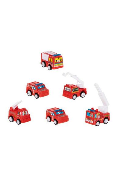 dalimag Set 6 masinute de jucarie, 5 x 1,5 cm, multicolore, m2
