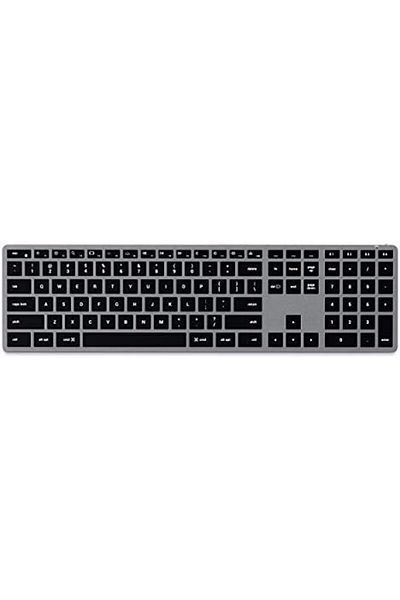 Satechi Slim X3 Bluetooth Backlit Keyboard With Numeric Keypad – Illuminated Keys & Multi-Device S