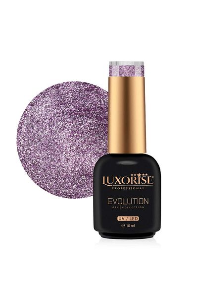 LUXORISE Oja semipermanentă Evolution, Blossom Glow - Roz exploziv 10ml