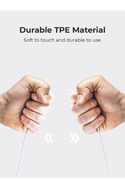 AUKEY Trail Play, wired earbuds, Control buttons, USB-C,iPhone and Android, EP-CC1 White