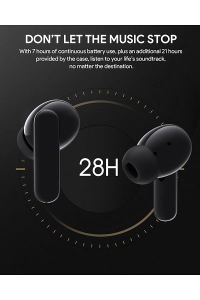AUKEY سماعات أذن لاسلكية حقيقية من أوكي، BT5.2، مقاومة للماء IPX5، عمر بطارية 22 ساعة، وزن 4 جرام، EP-M1S أسود