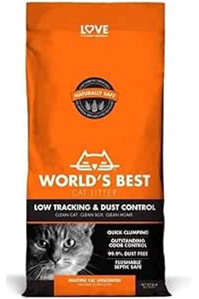 Worlds Best World's Best Cat Litter Advanced Low Tracking Dust Control Unscented 28Lb