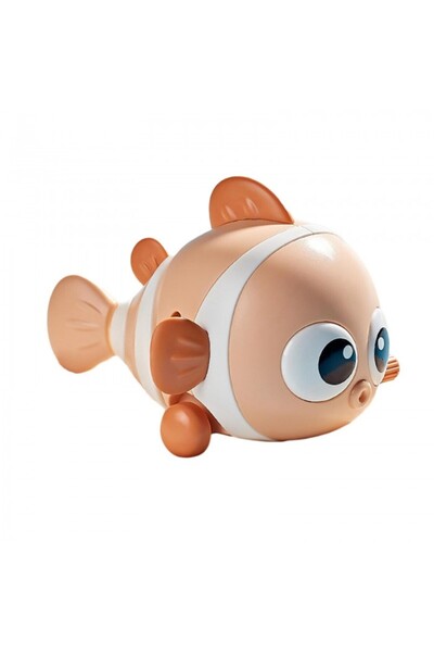 dalimag Jucarie model pestisor, pentru copii, rotita mers inainte, Alb/Portoc...