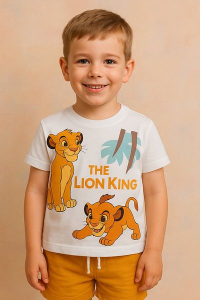 Yalçınoğlu Kids Boy's Character Printed Shorts Set - Cotton, Pocket, Elastic Waist - Summer Children's Set
