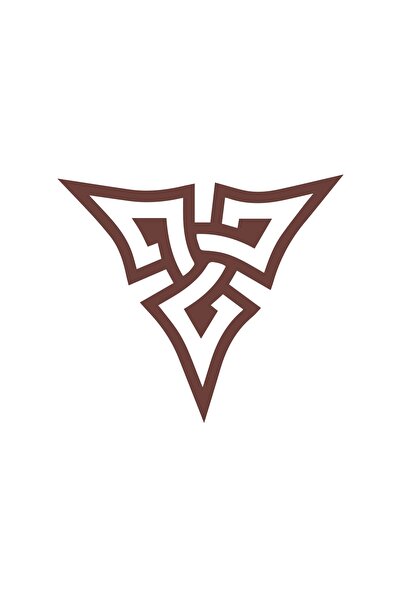 Reysa Tasarım ملصق رمز الطاقة الشمالية مقاس 17 × 17 سم بني