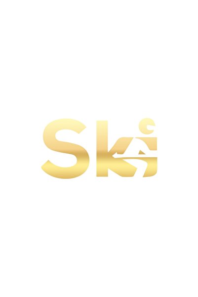 Reysa Tasarım ملصق تزلج على الجليد مقاس 17 × 17 سم ذهبي